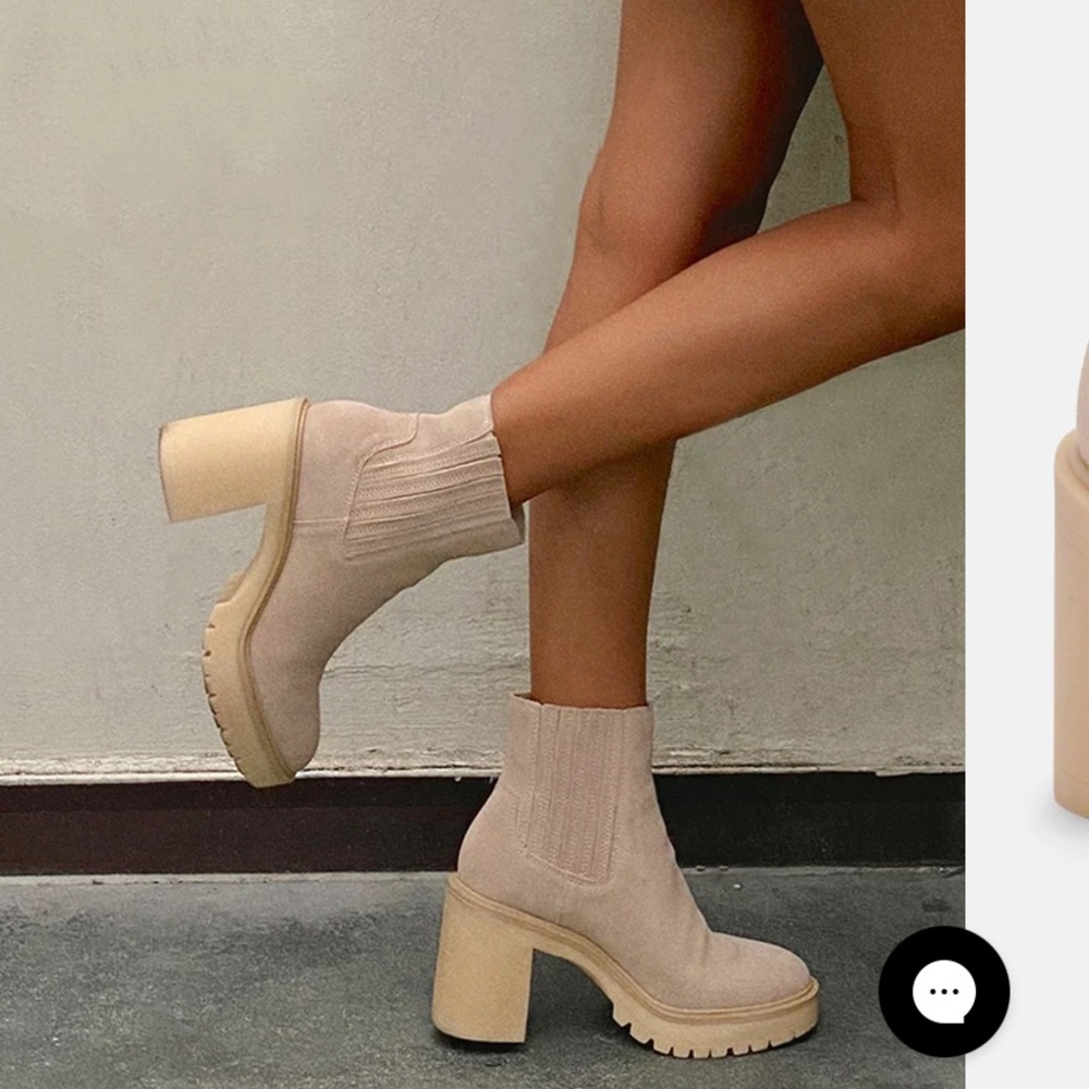 Dolce Vita 8.5 WATERPROOF Suede Caster H2O Booties GUC - Picture 3 of 10